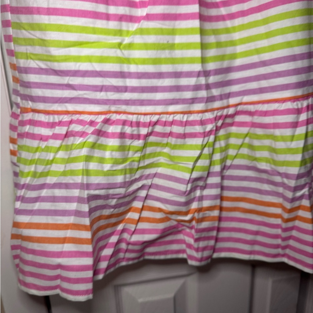 Like Love Cotton Neon Stripe Tiered Dress Size 1X - Picture 6 of 15